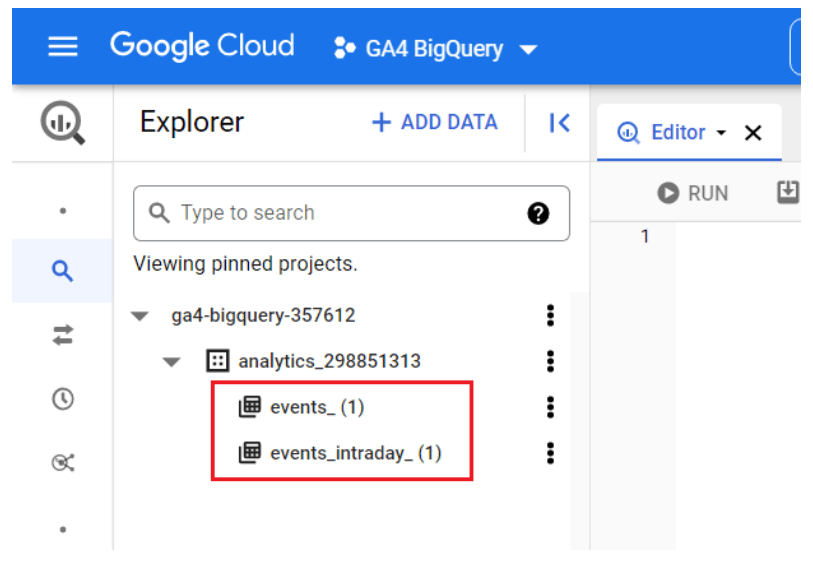 GA4 BigQuery Integration - 2 Tables in the dataset | Hevo Data
